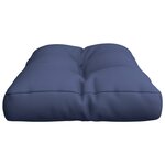 vidaXL Coussin de palette bleu marine 70x40x12 cm tissu oxford