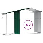 vidaXL Abri de jardin vert 277x279x179 cm acier galvanisé