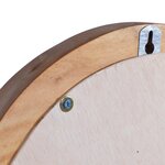 vidaXL Miroir mural 40 cm Teck Rond