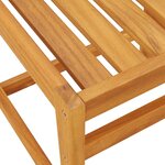 vidaXL Ensemble de balcon avec coussins 3 Pièces bois massif d'acacia