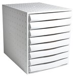 Module De Classement The Sytem 8 Office 8 Tiroirs - Gris Lumière - Exacompta
