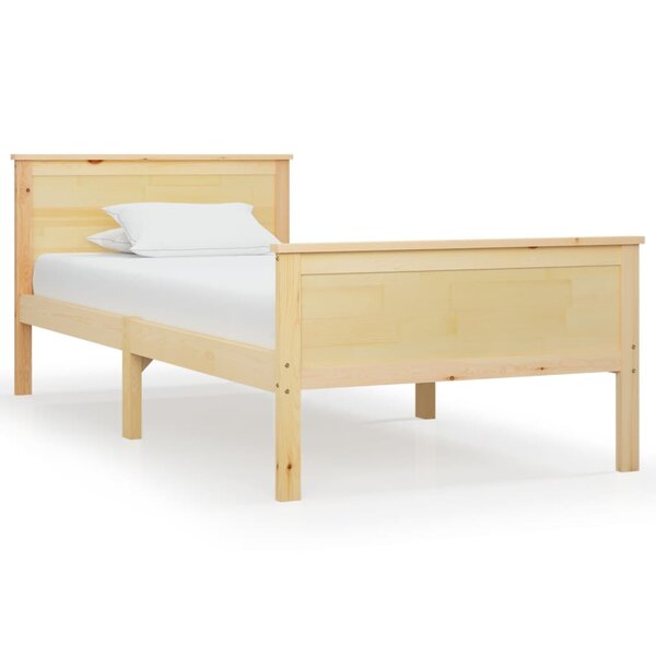 vidaXL Cadre de lit sans matelas bois de pin massif 90x200 cm