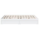 vidaXL Cadre de lit avec tiroirs sans matelas blanc 140x190 cm
