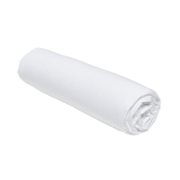 Drap housse - 160 x 200+30 cm uni - Craie