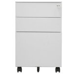 vidaXL Classeur mobile Gris clair 39x45x60 cm Acier