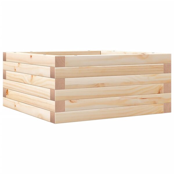 vidaXL Jardinière 50x50x23 cm bois de pin massif