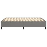vidaXL Cadre de lit sans matelas gris foncé 140x200 cm tissu