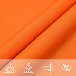 vidaXL Voile de parasol tissu oxford carré 2x2 m orange