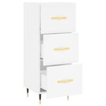 vidaXL Buffet blanc 34 5x34x90 cm bois d'ingénierie