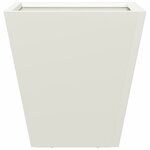 vidaXL Jardinière blanc 30x30x30 cm acier