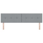Tête de lit LED vidaXL capitonnée gris clair 90 cm en tissu