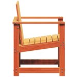 vidaXL Chaise de jardin cire marron 62x56x77 cm bois de pin massif