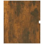 vidaXL Armoire de lavabo Chêne fumé 100x38 5x45 cm Bois d'ingénierie