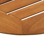 vidaXL Table de jardin pliable Ø60x75 cm Bois d'eucalyptus solide