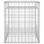 vidaXL Poteau à panier de gabion 50x50x60 cm Fer