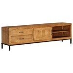 vidaXL Meuble TV Bois de manguier massif 140 x 30 x 40 cm