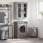 vidaXL Armoire murale gris béton 69 5x34x90 cm