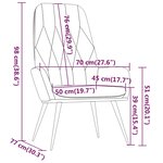 vidaXL Chaise de relaxation Rose Velours
