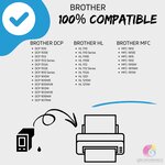 123CONSOMMABLES - TN-1050 - Toner compatible avec Brother TN1050 TN-1050 pour MFC-1910W DCP-1612W DCP-1610W DCP-1512 HL-1112 MFC-1810 HL-1110 DCP-1510 HL-1210W HL-1212W