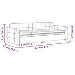 vidaXL Lit de jour avec matelas rose 80x200 cm velours