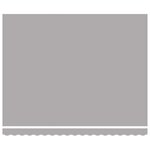vidaXL Tissu de remplacement pour store pour cadre de 4x3 5 m Gris clair