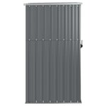 vidaXL Abri à outils de jardin gris 88x89x161 cm acier galvanisé