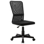 Chaise fauteuil siège de bureau informatique étude 44 x 52 x 100 cm tissu en maille noir 02_0024036
