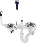 Siphon pour évier en granit 1 5 et 2 cuves - Gain de place