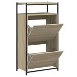 vidaXL Armoire à chaussures chêne sonoma 60x34x112cm bois d'ingénierie