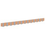 vidaXL Valance d'auvent pour cadre de 2.5 m Multicolore 2.3x0.2 m