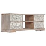 vidaXL Meuble TV 120x30x40 cm Bois d'acacia massif