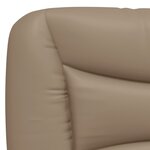 vidaXL Lit avec matelas cappuccino 90x190 cm similicuir