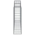 vidaXL Paniers à gabions arqués 40 Pièces 200x30x100/120 cm Fer galvanisé