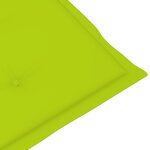 vidaXL Chaises inclinables de jardin lot de 2 et coussins Bois acacia