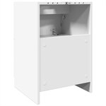 vidaXL Armoire d'évier blanc 40x37x59 cm bois d'ingénierie