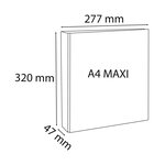 Classeur Pp Personnalisable Kreacover - 2 Anneaux En D 25mm - A4 Maxi - Blanc - X 10 - Exacompta
