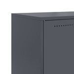 vidaXL Buffet haut anthracite 68 5x38 5x123 5 cm acier