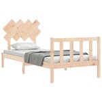 vidaXL Cadre de lit sans matelas 90x200 cm bois de pin massif