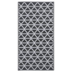 vidaXL Tapis d'extérieur Noir 120x180 cm PP