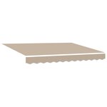 Store rétractable manuel vidaXL Beige 350x250 cm