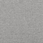 vidaXL Tête de lit avec oreilles Gris clair 93x23x78/88 cm Tissu