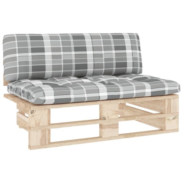 vidaXL Canapé central palette de jardin bois de pin imprégné