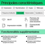 Imprimante tout-en-un HP Deskjet 4222e jet d'encre couleur Copie Scan - 3 mois d'Instant ink inclus avec HP+