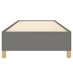 vidaXL Cadre de lit sans matelas gris foncé 80x200 cm tissu