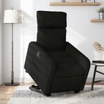 vidaXL Fauteuil inclinable noir tissu