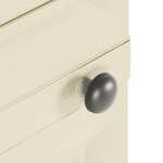 vidaXL Armoire plastique 40x43x125 cm design de bois blanc angora