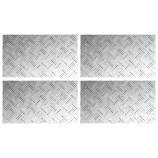 vidaXL Plates en alu antidérapantes 4 Pièces 70x40 cm