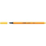 Stylo-feutre point 88 pointe fine 0 4 mm jaune x 10 stabilo