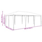 vidaXL Tente de Fête Bleue 6x4 m PE