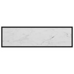 vidaXL Table console Blanc 120x35x75 cm Verre trempé